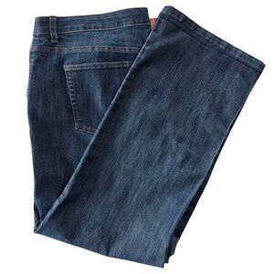 Merona Womens 20W 41x30” Plus Size Dark Wash Jeans Cotton High Rise Target NWOT